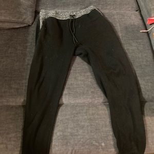 Black and Grey Sweatpants